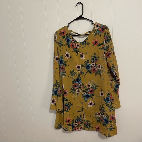 Mustard floral shirt - Picture 4 of 10